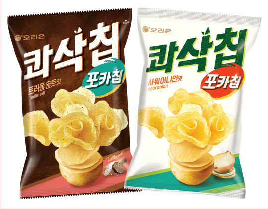 오리온이 신제품 '콰삭칩'을 출시했다. <오리온 제공>